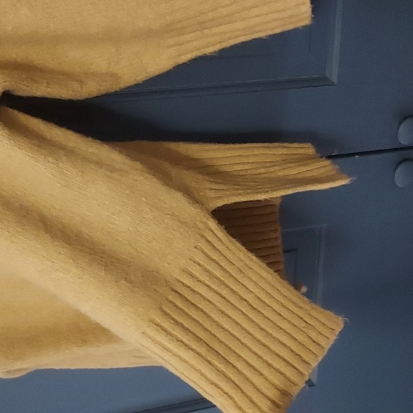 Topshop chunky oversized sweater taupe tan stretchy super soft fluffy size 4-6 - Picture 5 of 5